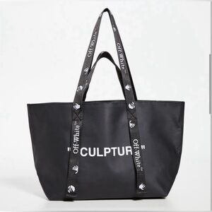 Virgil Abloh OFF-WHITE SCULPTURE SMALL COMMERCIAL TOTE BAG NEW NWT
